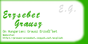 erzsebet grausz business card